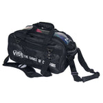 Vise 2 Ball Clear Top Tote Roller Bowling Bag Black