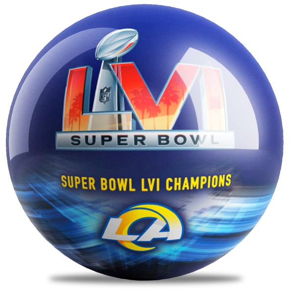 2021 Super Bowl LVI Champs LA Rams Bowling Ball