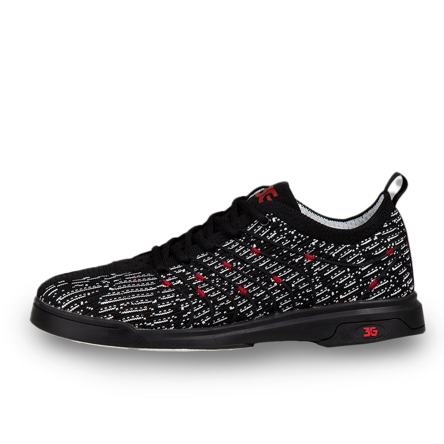 3G Ascent 2 Black/White Men's Right Hand Bowling Shoes Side