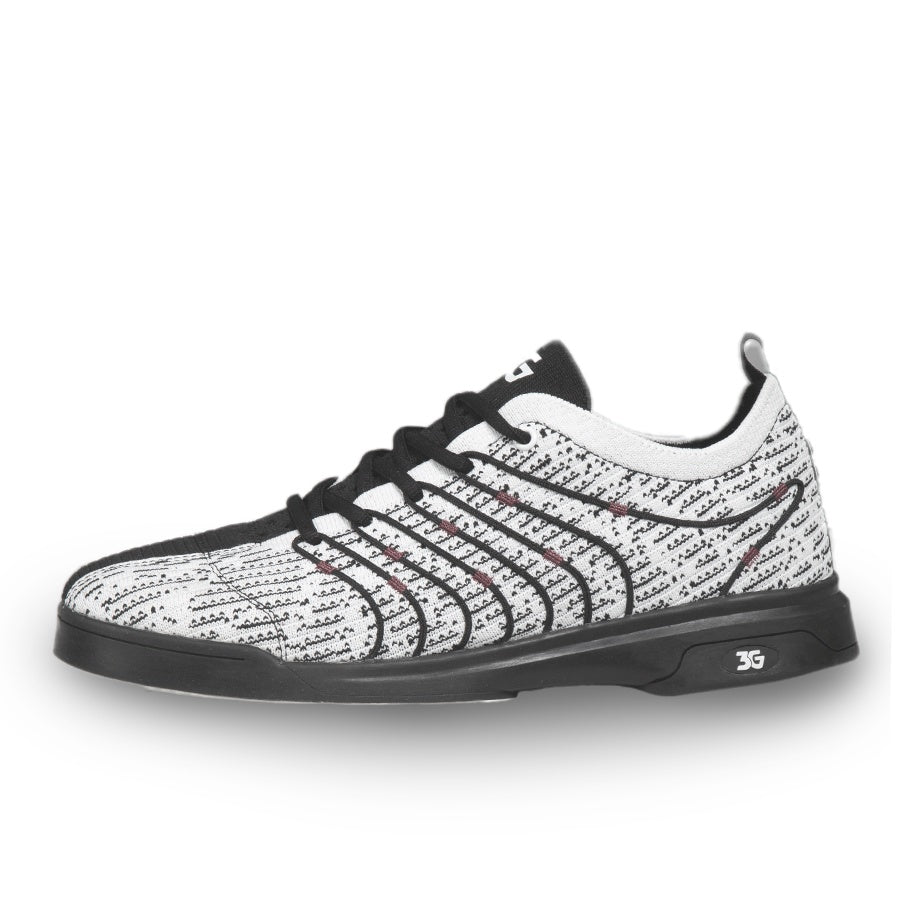 3G Ascent 2 White/Black Men's Right Hand Bowling Shoes Side