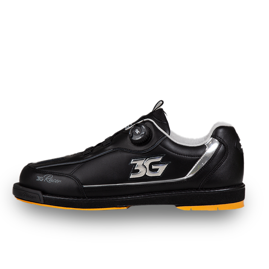 3G Dial Racer Black/Chrome LH Men's Bowling Shoes with Freelock Dial
