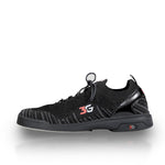 3G Men's Ascent Right Hand Black Bowling Shoes Side View