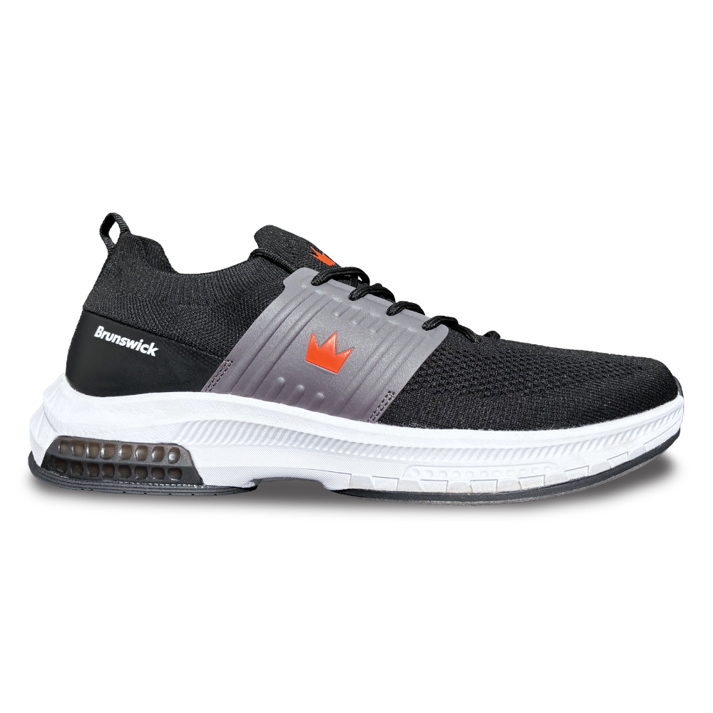 Brunswick Men's Alpha Max Black/Red Bowling Shoes