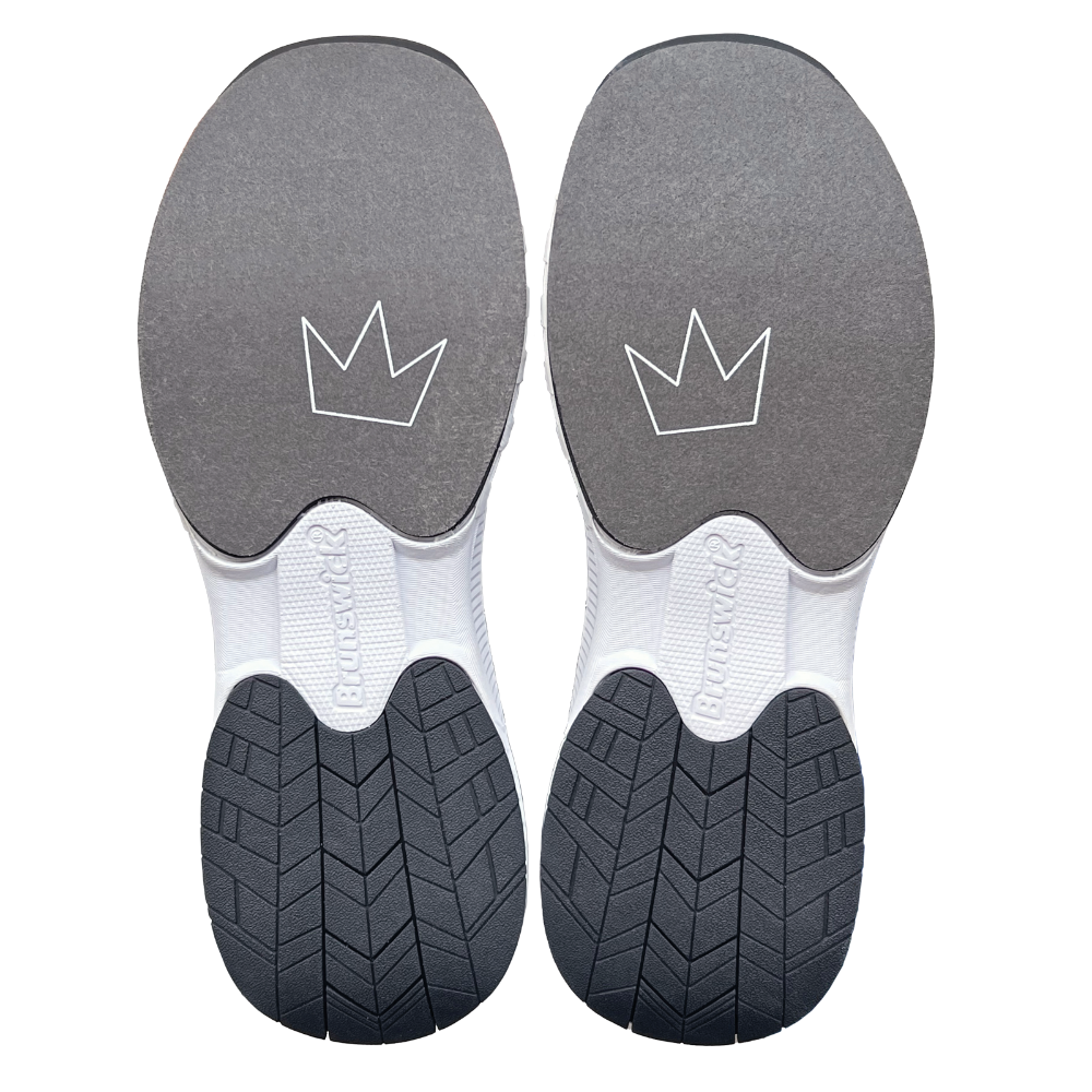 Brunswick Men's Alpha Max Grey/Navy Bowling Shoe Outsoles