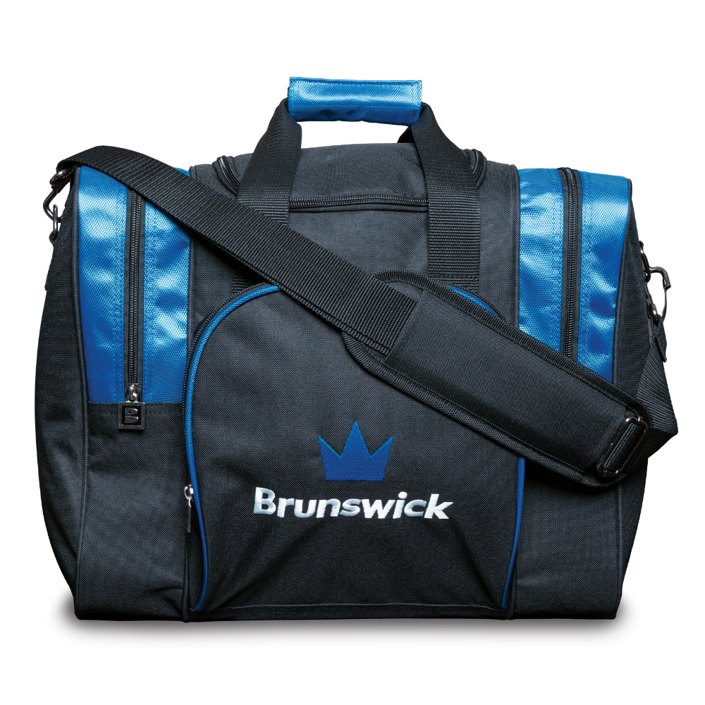 Brunswick Attack 1 Ball Tote Blue Bowling Bag