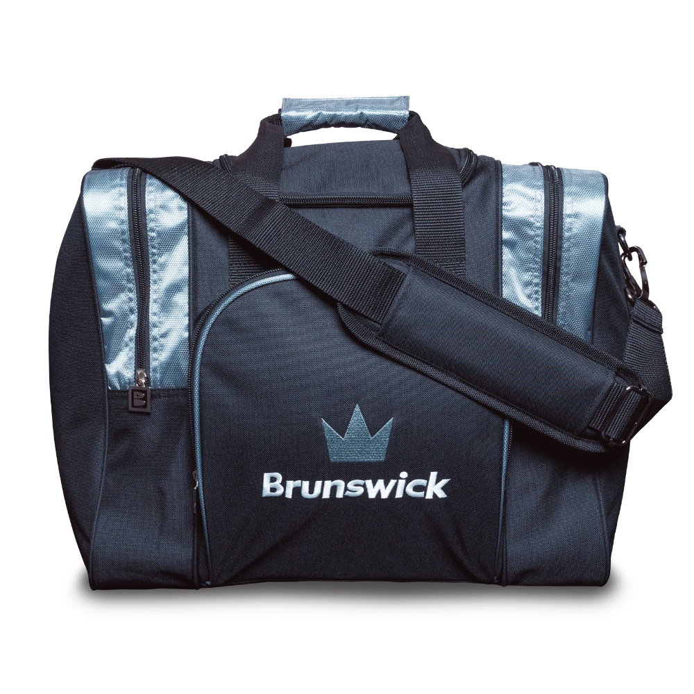 Brunswick Attack 1 Ball Tote Silver Bowling Bag
