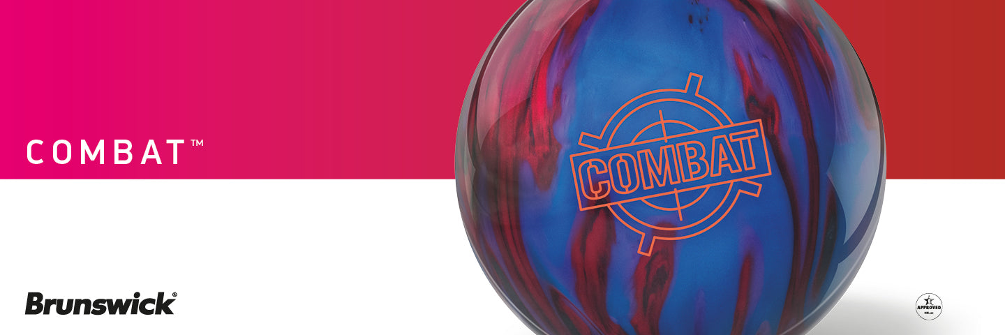Brunswick Combat Pearl Bowling Ball – Controlled Power & Versatility