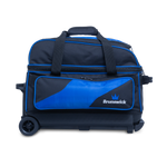 Brunswick Zone 2 Ball Roller Bowling Bag Blue
