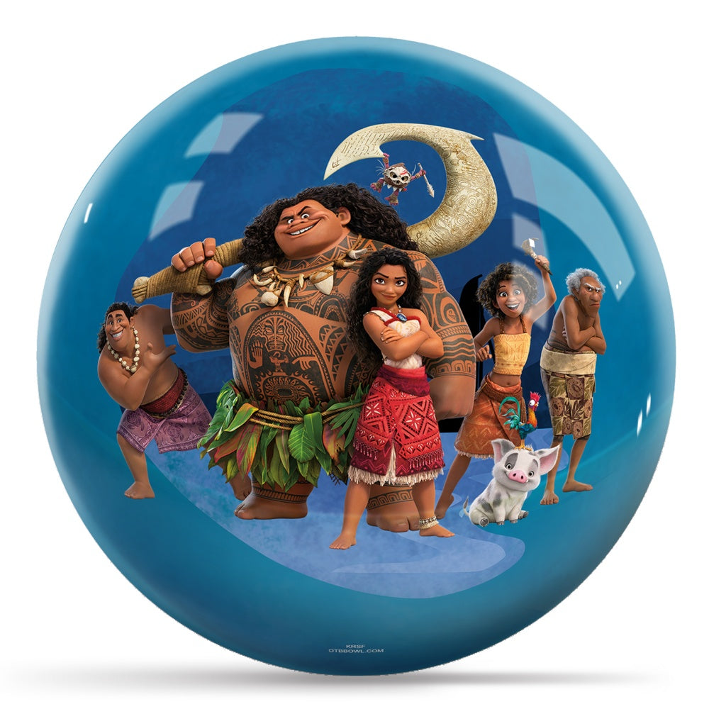 Disney Moana 2 Characters Bowling Ball Side 1 & 2
