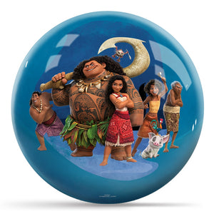 Disney Moana 2 Characters Bowling Ball Side 1 & 2