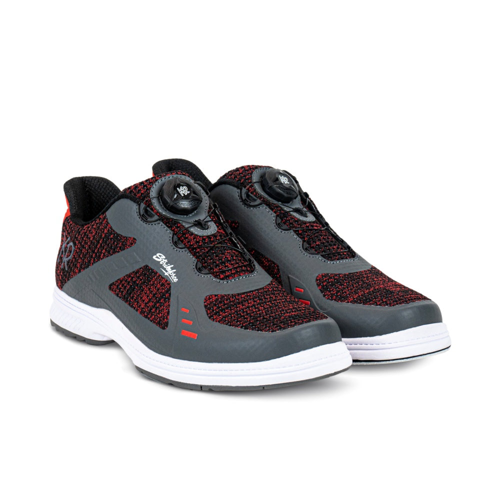 KR Strikeforce Men's Jet FT Black/Red/Grey Right Hand Bowling Shoes