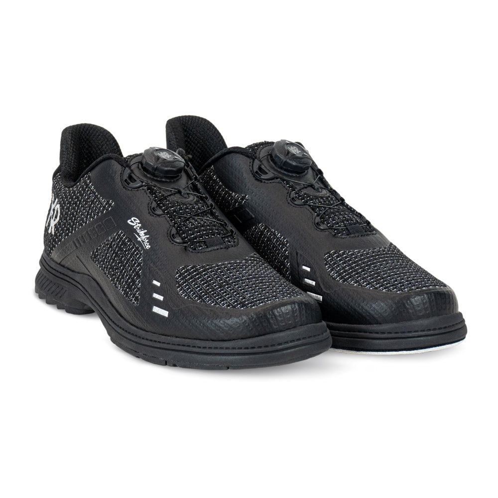 KR Men's Jet FT Black/Silver Bowling Shoes
