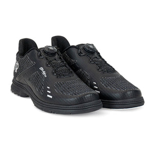 KR Men's Jet FT Black/Silver Bowling Shoes