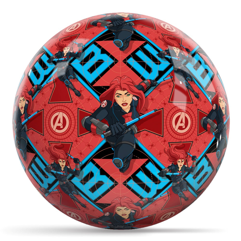 Marvel Avengers Black Widow Pattern Bowling Ball Side 1 & 2