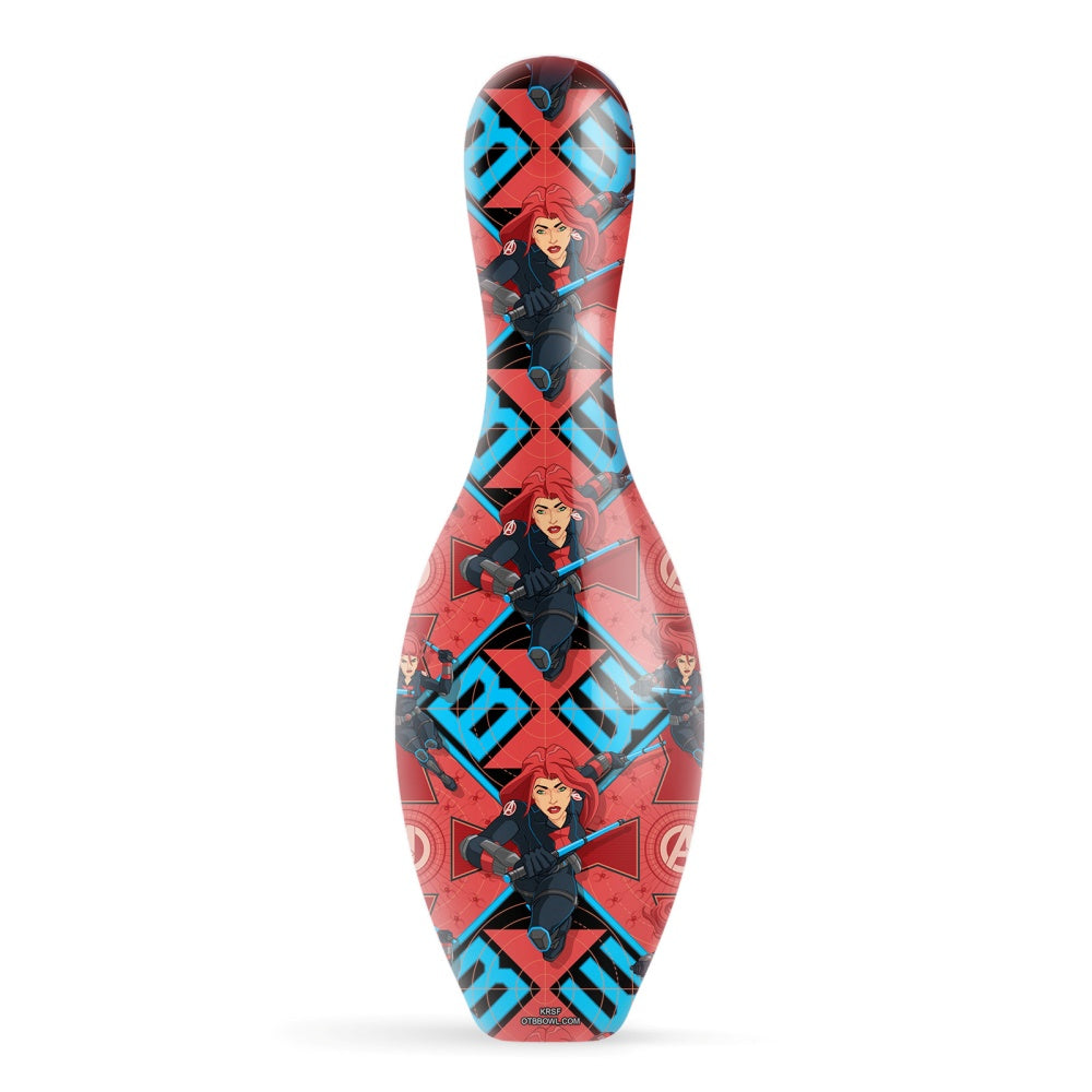 Marvel Avengers Black Widow Pattern Bowling Pin