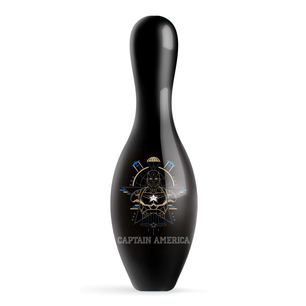 Marvel Avengers Captain America Logos Bowling Pin