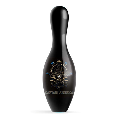 Marvel Avengers Captain America Logos Bowling Pin