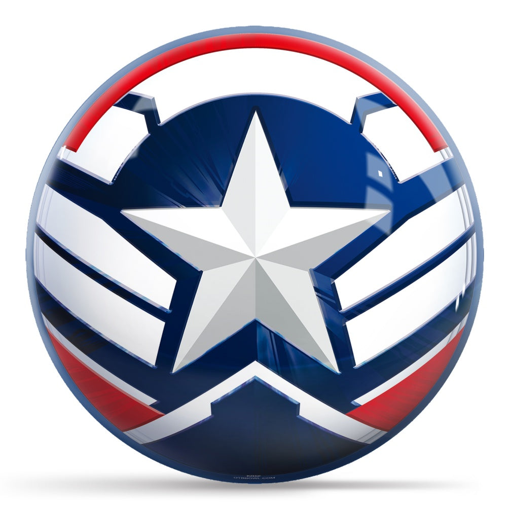 Marvel Avengers Captain America Sam Wilson Icon Bowling Ball Side 1 & 2