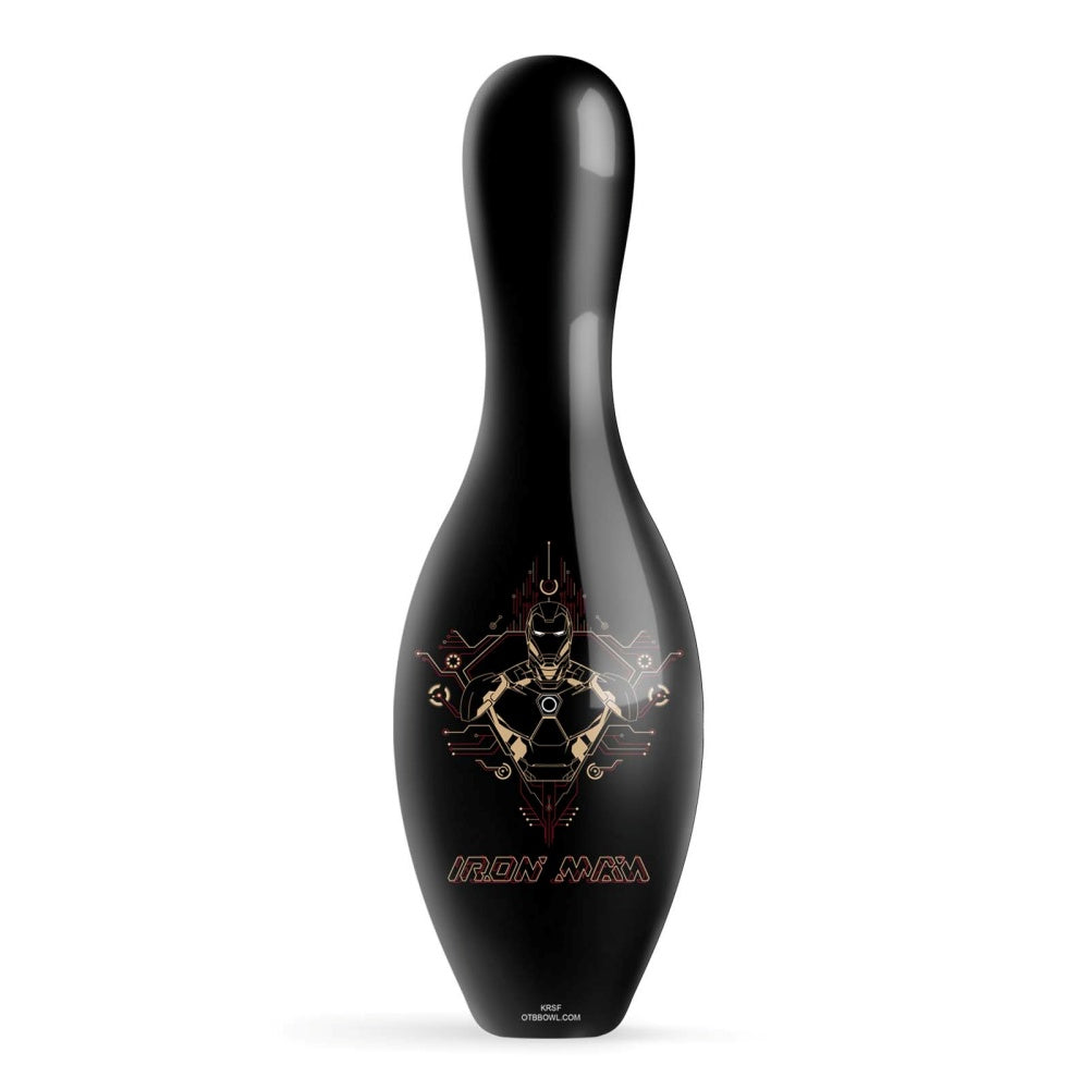 Marvel Avengers Iron Man Logos Bowling Pin