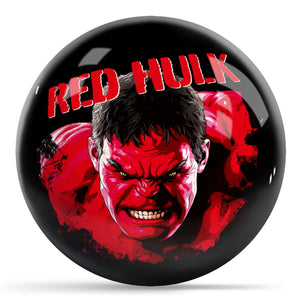 Marvel Avengers Red Hulk Bowling Ball Side 1 & 2