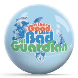 Marvel Guardians of the Galaxy Groot and Rocket Bowling Ball Side 1 & 2