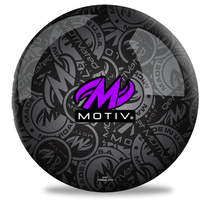 Motiv Stadium Purple Bowling Ball Side 1