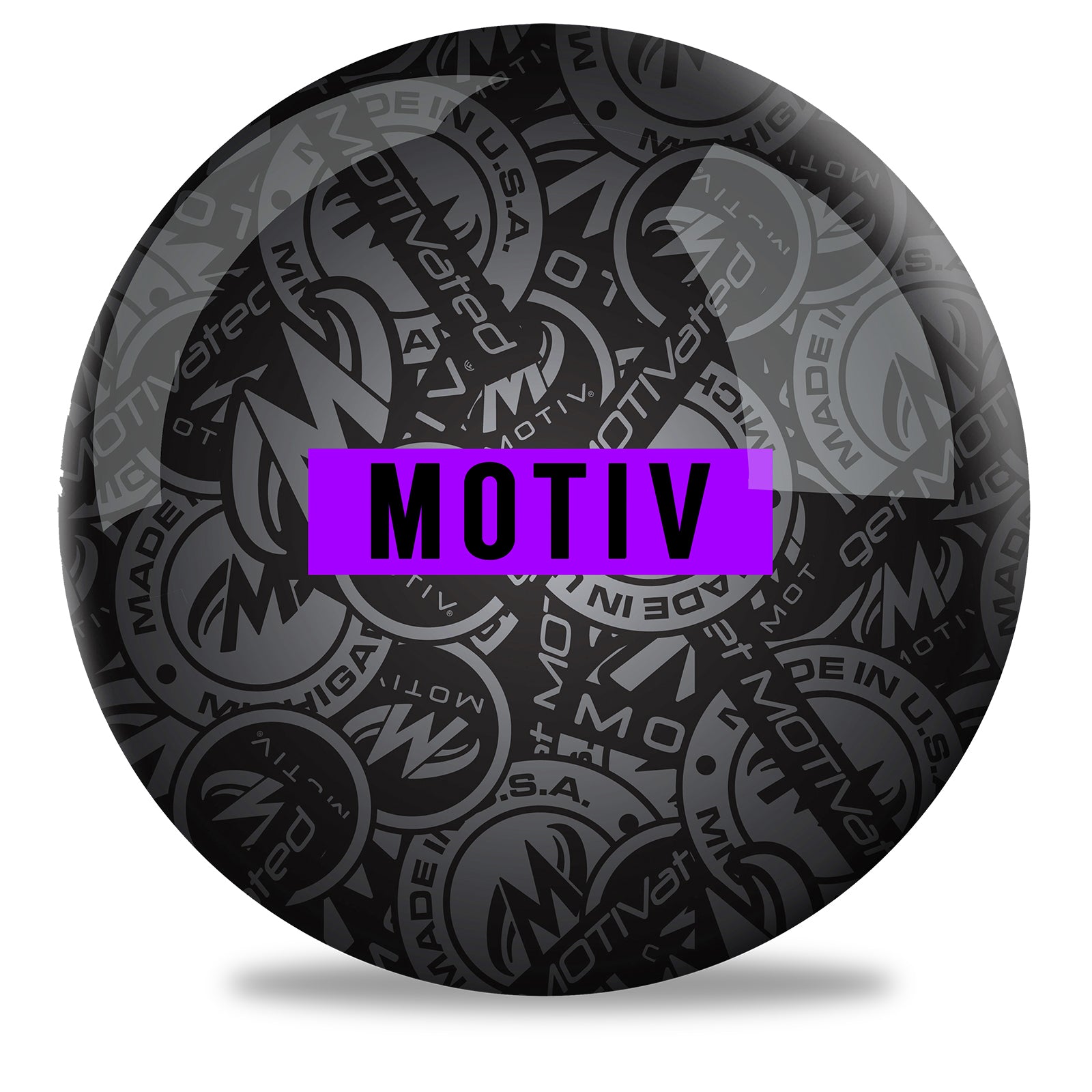 Motiv Stadium Purple Bowling Ball Side 2