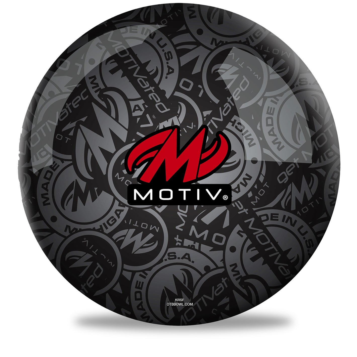 Motiv Stadium Red Bowling Ball Side 1