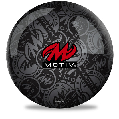 Motiv Stadium Red Bowling Ball Side 1