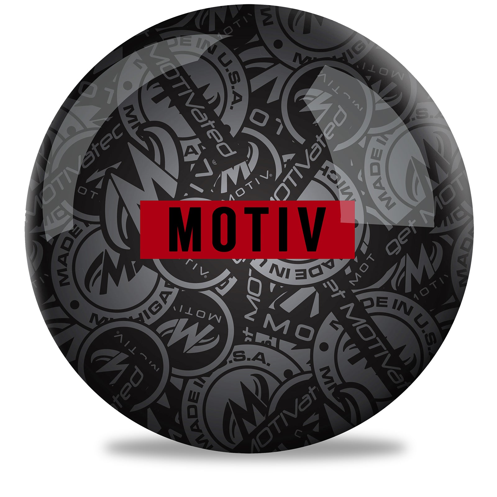 Motiv Stadium Red Bowling Ball Side 2