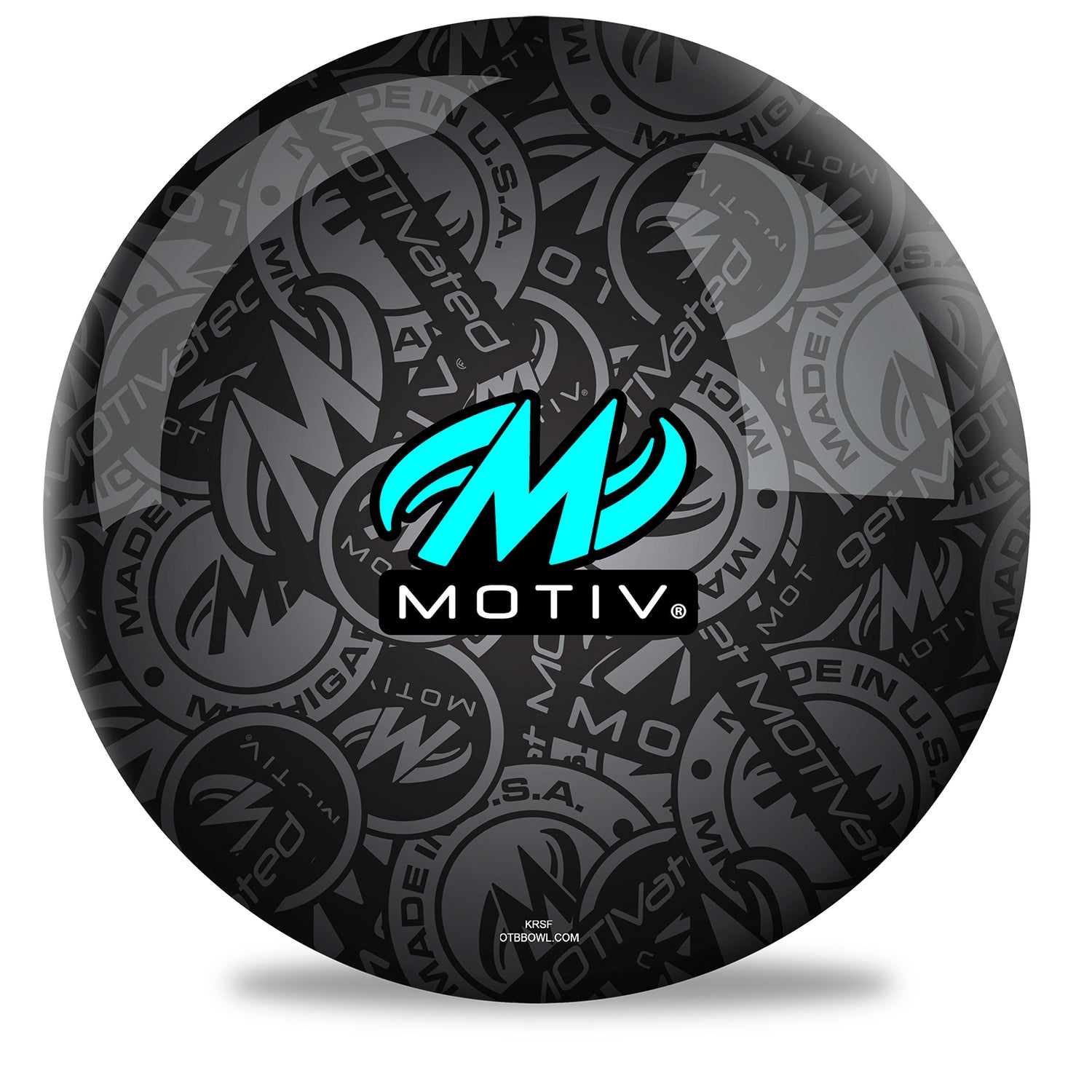 Motiv Stadium Teal Bowling Ball Side 1