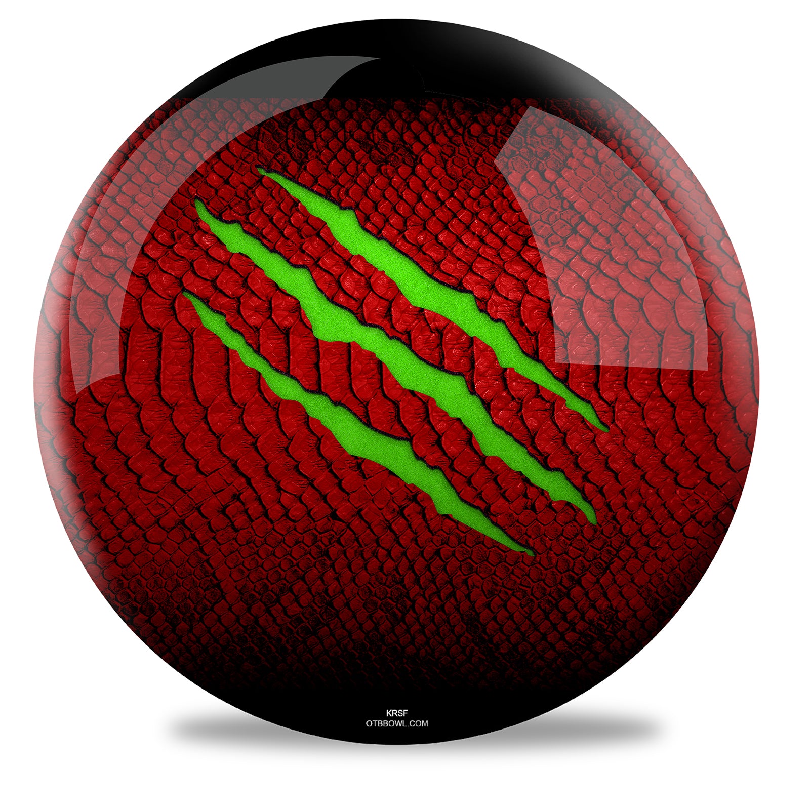 Motiv Primal Red/Lime Bowling Ball Side 1