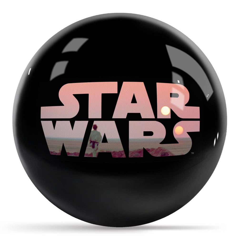 Star Wars Luke Skywalker Tatooine Logo Bowling Ball