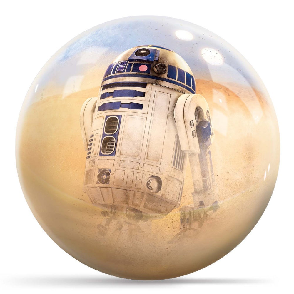 Star Wars R2-D2 Desert Background Bowling Ball