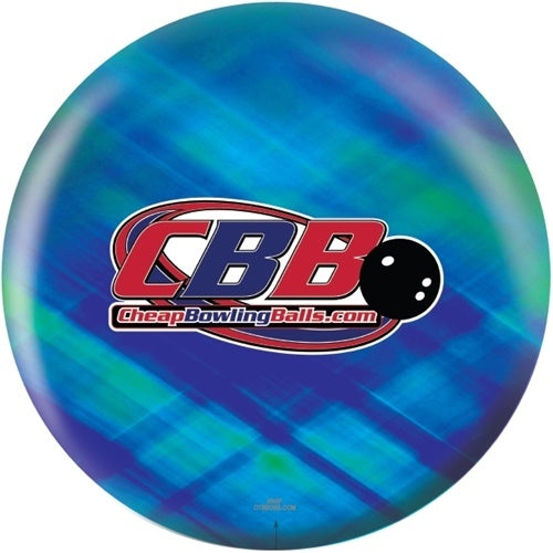CheapBowlingBalls.com Logo Blue-Green Bowling Ball