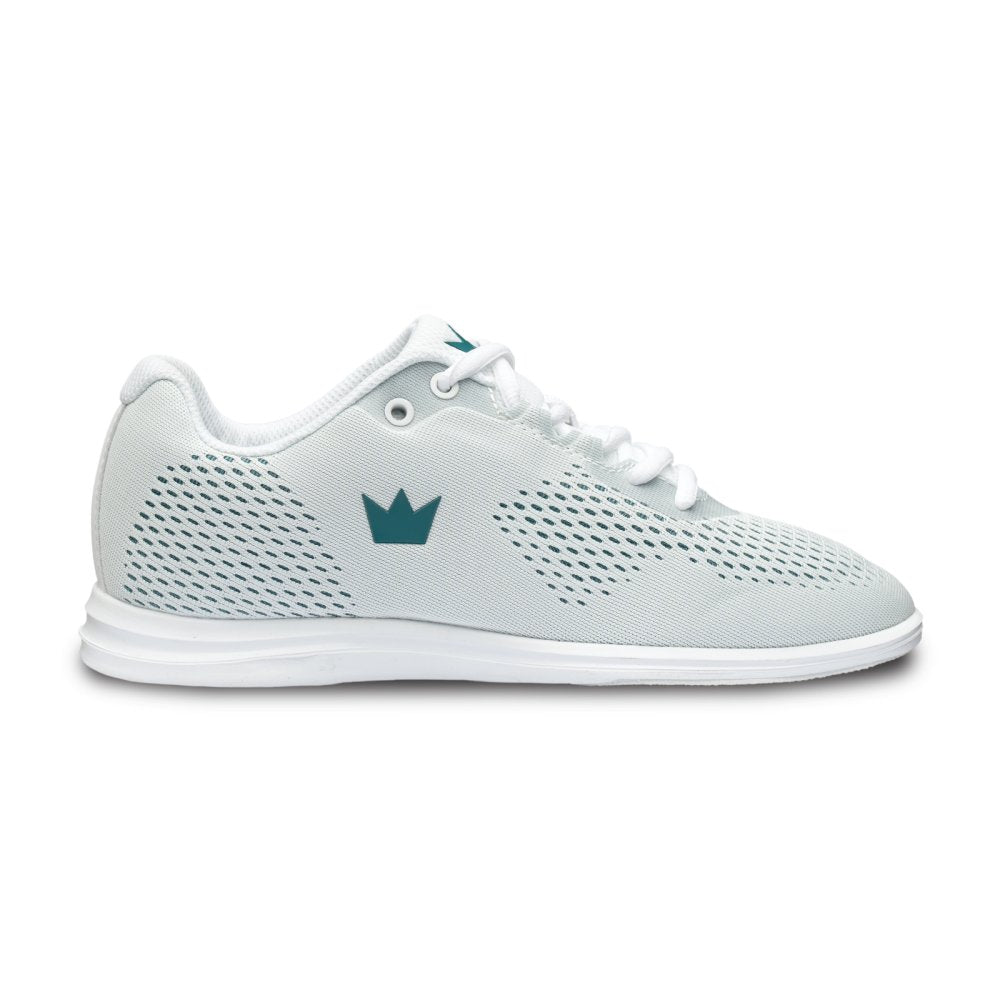 Brunswick Women's Axis White/Teal Bowling Shoes