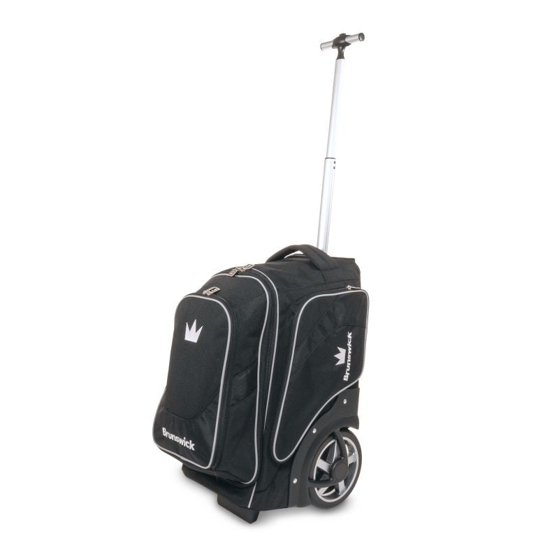 Brunswick Charger 2 Ball Roller Bowling Bag Black Upright