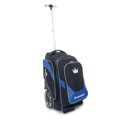 Brunswick Charger 2 Ball Roller Bowling Bag Blue Upright