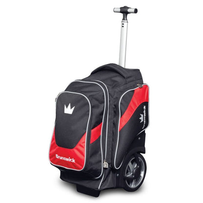 Brunswick Charger 2 Ball Roller Bowling Bag Red Handle Up