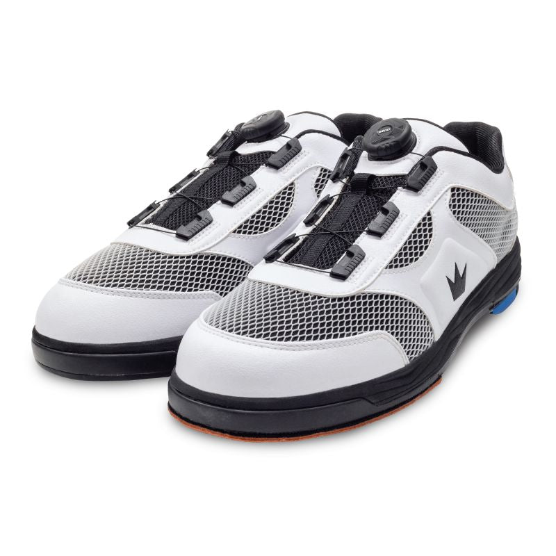 Brunswick Men's Fury White Right Hand Bowling Shoes Left Facing