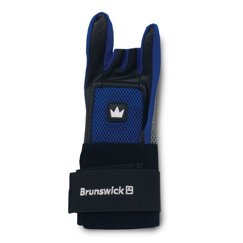 Brunswick Max Grip Black/Blue/Grey Bowling Glove