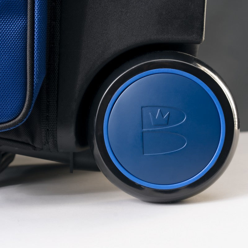 Brunswick Quest 2 Ball Roller Bowling Bag Blue Wheel Detail