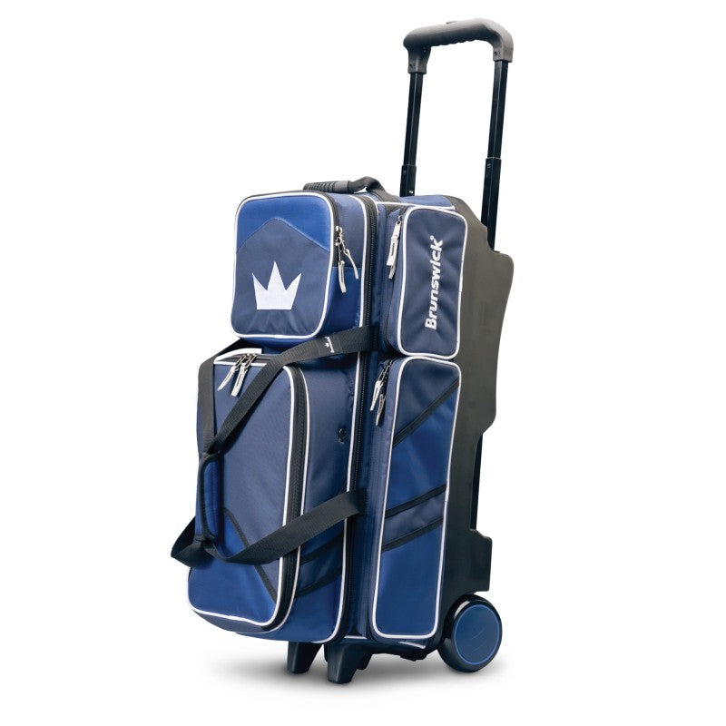 Brunswick Quest Blue 3 Ball Roller Bowling Bag
