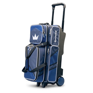 Brunswick Quest Blue 3 Ball Roller Bowling Bag