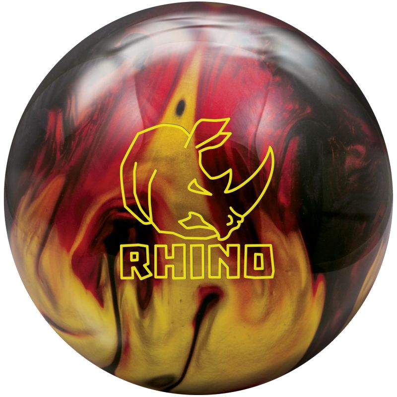 Rhino Red/Black/Gold Pearl Bowling Ball