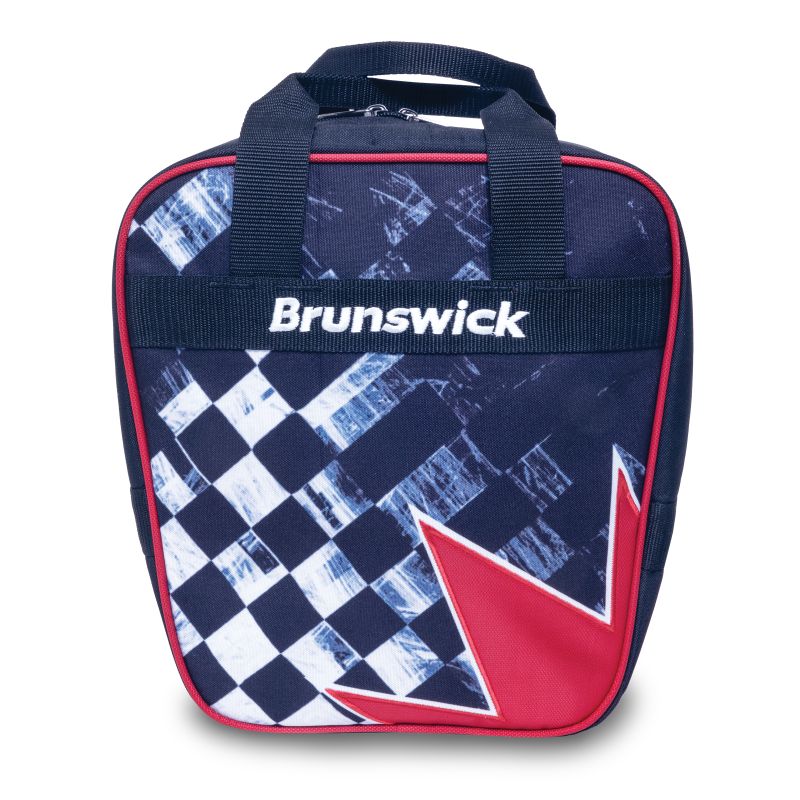 Brunswick Spark 1 Ball Tote Bowling Bag Checkered Flag