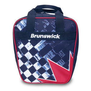 Brunswick Spark 1 Ball Tote Bowling Bag Checkered Flag