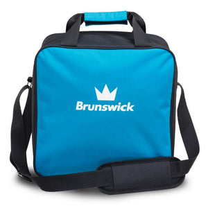 Brunswick TZone 1 Ball Tote Bowling Bag Blue Wave