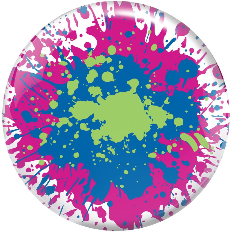 Brunswick Viz-A-Ball Paint Splatter Bowling Ball Front