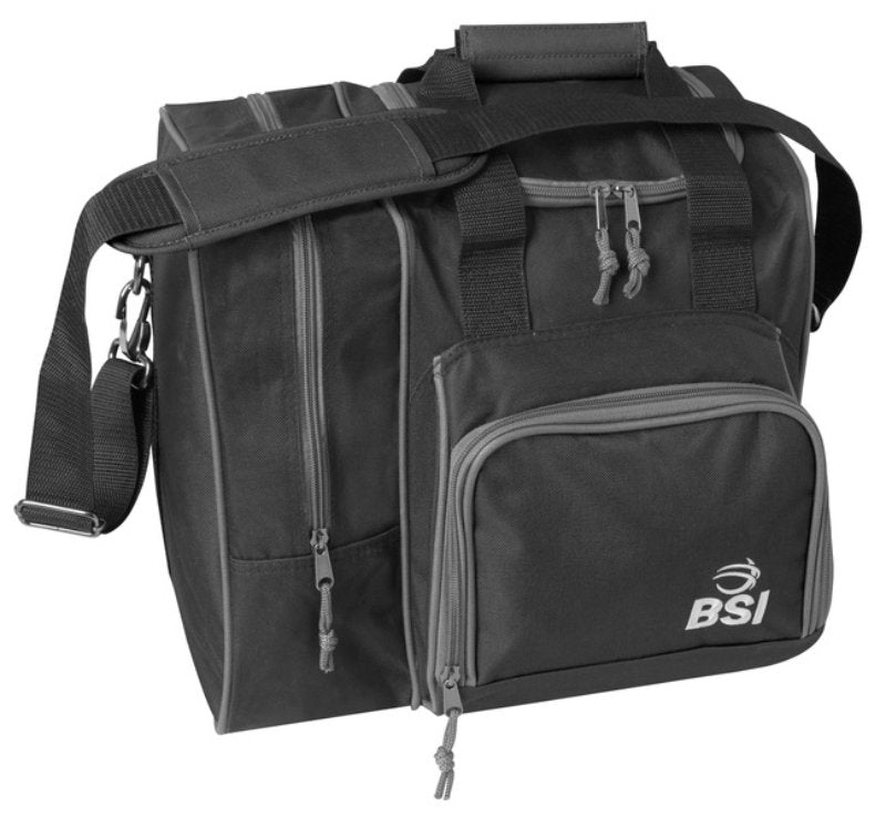 BSI Deluxe 1 Ball Tote Bowling Bag Black